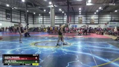 126 lbs Round 3 (4 Team) - Justin Travers, MOORE COUNTY BRAWLERS - GOLD vs Caleb Rafal, GREAT NECK WRESTLING CLUB