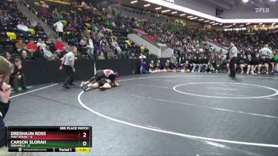 215 lbs Finals (1st & 3rd) - Dreshaun Ross, Fort Dodge vs Carson Slorah, Indianola