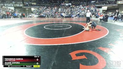 4A 120 lbs Champ. Round 1 - Duane Zamora, Moses Lake vs Temarious Garcia, Lewis And Clark