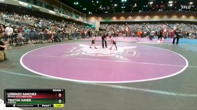 38-42 lbs Round 1 - Lorenzo Sanchez, Nevada Elite Wrestling vs Triston Haver, Chester