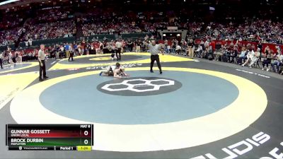 D3-144 lbs Semifinal - Brock Durbin, Mapleton vs Gunnar Gossett, Union Local