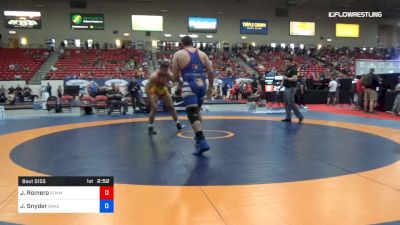 125 kg Rnd Of 32 - James Romero, Adams State Wrestling vs Jarrod Snyder, Bakersfield RTC