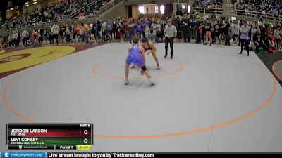 119 lbs Cons. Round 2 - Levi Conley, Central Linn Mat Club vs Jordon Larson, Mat Sense