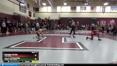 113 lbs Round 1 - Kale Leymaster, Xavier, Cedar Rapids vs Payden Peter, Maquoketa