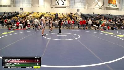 Quarterfinal - Loren Council, Club Not Listed vs Ethan Dunham, Salem Cambridge Wrestling Club