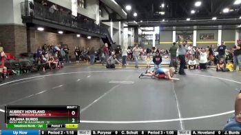 100 lbs Finals (2 Team) - Aubrey Hoveland, Hastings Wrestling Academy vs Juliana Burds, Rocky And The Bullwinkles