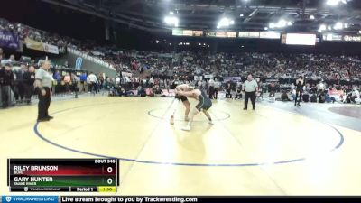 3A 145 lbs Semifinal - Gary Hunter, Snake River vs Riley Brunson, Buhl