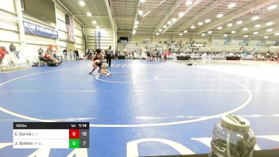 160 lbs Rr Rnd 2 - Cameron Curva, Elite NJ HS Red vs Jatden Solano, Triumph White