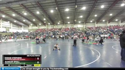 59 lbs 3rd Place Match - Gunnar Small, Evanston Elite Wrestling Club vs Dodge Stephens, Sanderson Wrestling Academy