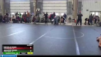 110 lbs Round 5 (8 Team) - Brendan Davies, Terps Xtreme vs Nicholas Rakis, Warhawks Red