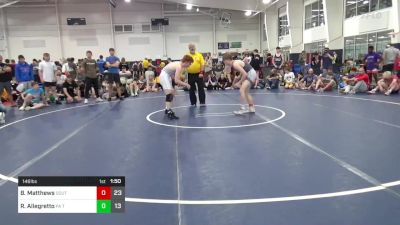 146 lbs Pools - Brody Matthews, SouthTown Savages vs Rocco Allegretto, PA Titan Wrestling