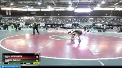 100 lbs Cons. Round 7 - Ryleigh Slocum, Borah vs Emily Shoemaker, Juab