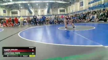 117 lbs Round 1 (4 Team) - Kaiden English, Portage vs Corinthian Tonte, Franklin Community