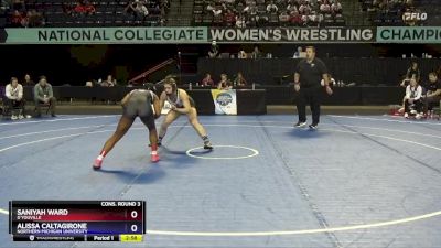 143 lbs Cons. Round 3 - Alissa Caltagirone, Northern Michigan University vs Saniyah Ward, D`Youville