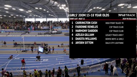 Youth Girls' 200m, Finals 12