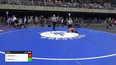 80 lbs Round Of 16 - Cooper Williams, Bloomsburg, PA vs Spencer Metcalf, Keyser, WV