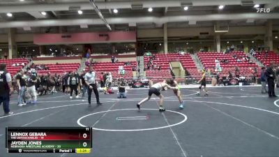 100 lbs Round 5 (6 Team) - Lennox Gebara, The Untouchables vs Jayden Jones, Nebraska Wrestling Academy