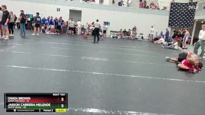 150 lbs Cons. Round 3 - Owen Brown, Quest For Gold vs Jaiison Cabrera Melendez, White House