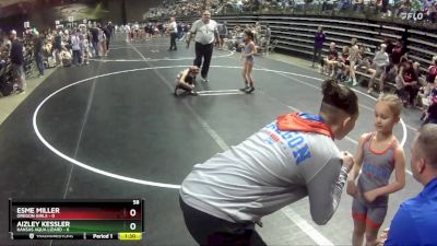 58 lbs Round 1 (6 Team) - Esme Miller, Oregon Girls vs Aizley Kessler, Kansas Aqua Lizard