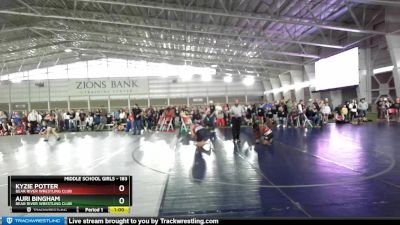 183 lbs Round 1 - Auri Bingham, Bear River Wrestling Club vs Kyzie Potter, Bear River Wrestling Club