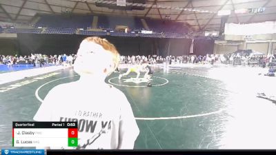 119 lbs Quarterfinal - Jaxon Clasby, Punisher Wrestling Company vs Gavin Lucas, Washington