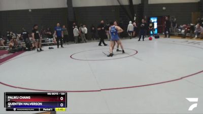 120 lbs Cons. Round 4 - Paliku Chang, HI vs Quenten Halverson, AK