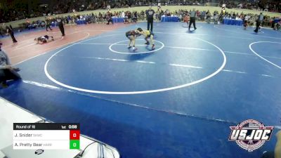 70 lbs Round Of 16 - Jack Snider, Spring Klein Wrestling Club vs Avriella Pretty Bear, Harrah Little League Wrestling