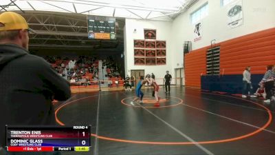 98-106 lbs Round 4 - Trenton Enis, Thermopolis Wrestling Club vs Dominic Glass, Cody Wrestling Club