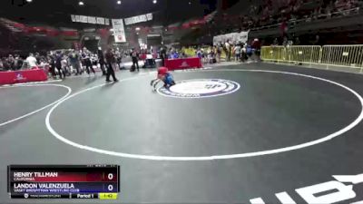 77 lbs Quarterfinal - Henry Tillman, California vs Landon Valenzuela, Vasky BrosPitman Wrestling Club