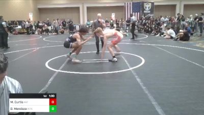 130 lbs Round Of 32 - Matthew Curtis, Mat Sense vs David Mendoza, Peterson Grapplers