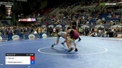 120 lbs Round Of 16 - Corey Gamet, Michigan vs Trevor Mastrogiovanni, New Jersey