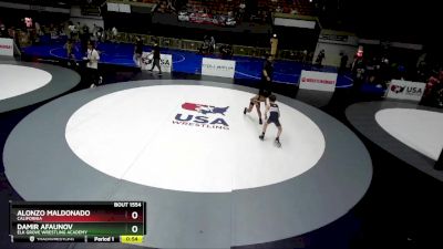 74 lbs Cons. Round 5 - Alonzo Maldonado, California vs Damir Afaunov, Elk Grove Wrestling Academy