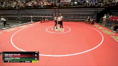 144 lbs Champ. Round 1 - Stratton Lewis, Timpanogos vs Treyson Taylor, Desert Hills