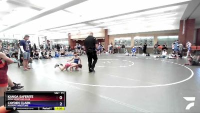 74 lbs Round 3 - Kanoa Saferite, NOVA Wrestling Club vs Cayden Clark, Alchemy Wrestling