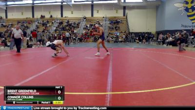 184 lbs Cons. Semi - Connor Collins, UW-Eau Claire vs Brent Greenfield, Ellsworth Community College