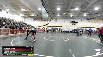 190 lbs Champ. Round 1 - Logan Corona, Christopher vs Ojas Shastri, Los Gatos