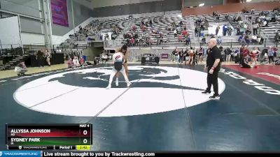 62 lbs Cons. Round 4 - Allyssa Johnson, ND vs Sydney Park, IA