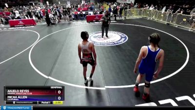 125 lbs Semifinal - Anjelo Reyes, Madera Wrestling Club vs Micah Allen, California