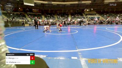 73 lbs Consi Of 4 - Cayden Mango, Stl Warriors vs Nelson Villafane, Mat Assassins