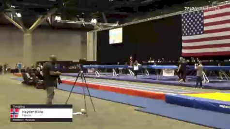 Hayden Kline - Tumbling, Flipside - 2021 USA Gymnastics Championships