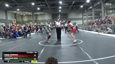 165 lbs Cons. Round 2 - Montana Kayl, Chapman vs Paige Ferrara, Burlington