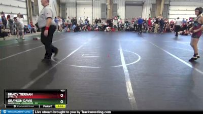 100 lbs Round 3 - Grayson Davis, Aggression Legionaries vs Brady Tiernan, BTWC