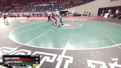 5A-165 lbs Champ. Round 1 - Isaiah Parsons, Canby vs Lorenzo Bennett, McKay