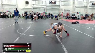 76-80 lbs Round 3 - Cody Bakhsh, Tyrant WC vs Abram McCall, Ohio Gold