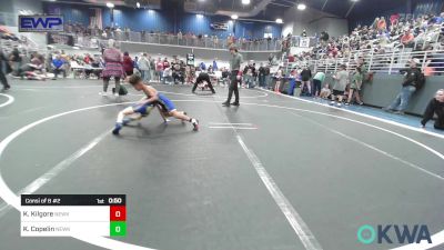 49 lbs Consi Of 8 #2 - Kyrin Kilgore, Newkirk Takedown Club vs Kyson Copelin, Newkirk Takedown Club