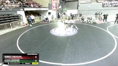 165 lbs Quarterfinal - Robert Enkasjan, Terminators Wrestling Club vs Kyson Kroeger, Granite Wrestling Club