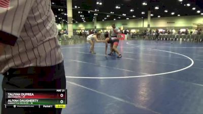 190 lbs Round 4 (8 Team) - Taliyah Duprea, Red Knights vs Aliyah Daugherty, Hawkstyle MX Elite