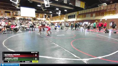 113 lbs Cons. Round 4 - Jordan Lopez, Redlands East Valley vs Esteban Medina, Steele Canyon