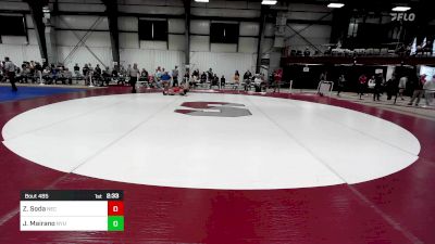 149 lbs Consi Of 8 #2 - Zachary Soda, New England College vs John Mairano, New York University