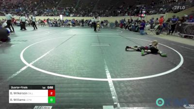 40 lbs Quarterfinal - Broox Wilkerson, Carl Albert vs Bryer Williams, Locust Grove Youth Wrestling